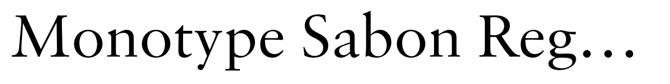 Monotype Sabon Regular